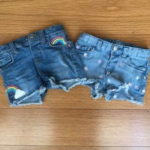 Set of two Cat & Jack jean shorts, 3T and 4T
